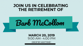 Join us in celebrating the retirement of Barb McCollom