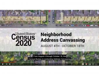 Screen shot of Census Address Canvass Operation.