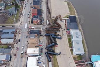 Train derailment LeClaire Iowa January 3, 2020 #2