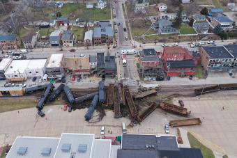 Train derailment LeClaire Iowa January 3, 2020 #3