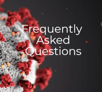 Frequently Asked Questions title with virus image