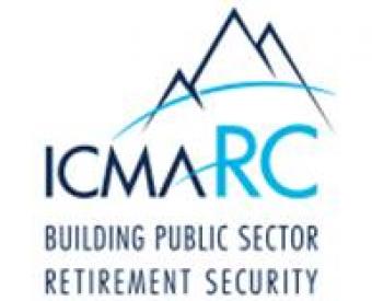 ICMA-RC Logo, text "ICMA-RC Building Public Sector Retirement Security"