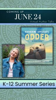 author katherine applegate and cover of the book odder