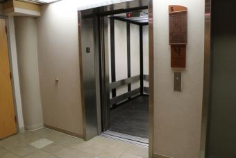This is the door to the elevator.