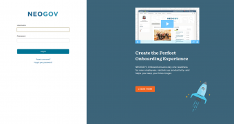 The Neogov login page has a new look.