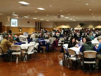 Tables of employees celebration PRIDE.
