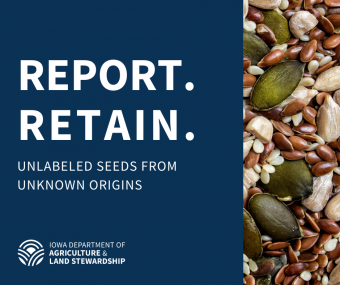 Report Retain unlabeled seeds from unknown origins.