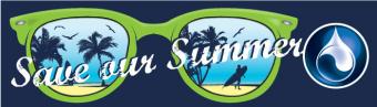 "Save Our Summer" printed across sunglasses and MSVRB logo displayed