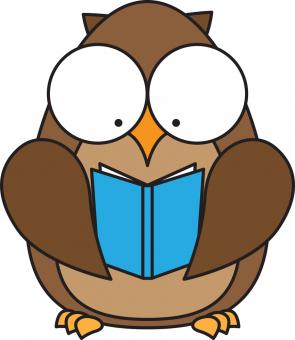  Image of an Owl Reading a Book
