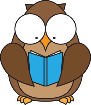  Image of an Owl Reading a Book