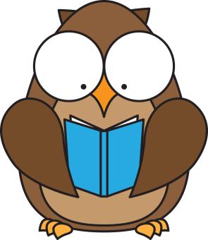  Image of an Owl Reading a Book