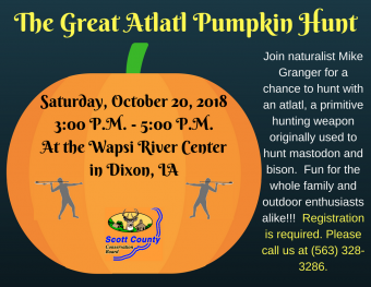 flyer with pumpkin on it and program information