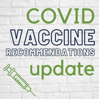 COVID vaccine recommendations update graphic