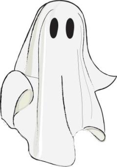 Illustration of a Cute Little Ghost