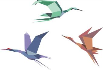 Origami clip art image. 