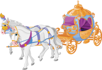 The golden carriage of Cinderella