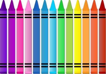 colored crayons image