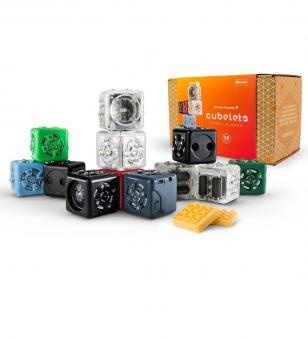 An image of Cubelets, a modular robotic toy.
