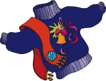 Colorful Holiday Sweater ClipArt