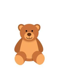 clip art image of a teddy bear