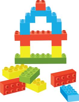 LEGO Blocks Stacked together
