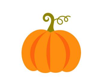 clipart image of an orange pumpkin