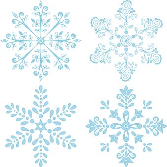 Snowflakes clipart image