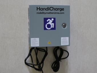 This is a HandiCharge charging station.