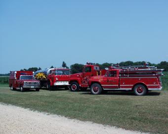 McCausland Fire Department fire trucks