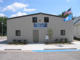 Picture of Bennet ambulance station.