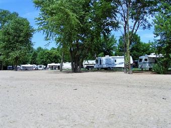 View of campsites from Buffalo Beach.