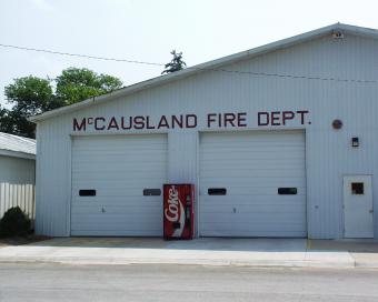 McCausland Fire Department building.
