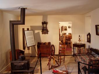 The living room at the Cody Homestead.