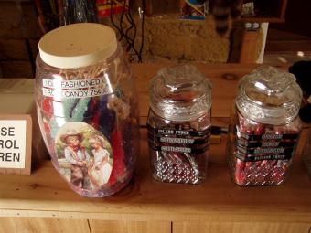 Candy treats at the Cody Homestead gift store.