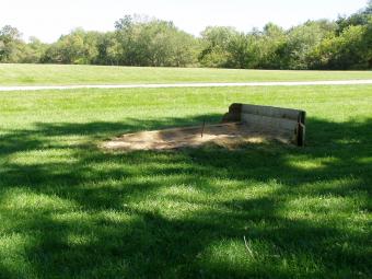 Horeshoe courts at Incahias Campground.