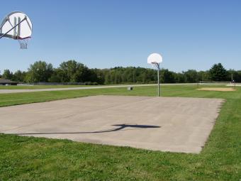 Basketball Court located near the shelter.