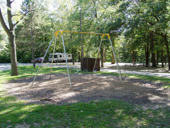 Swingsets at the campground