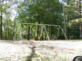 Swingset next to the campground.