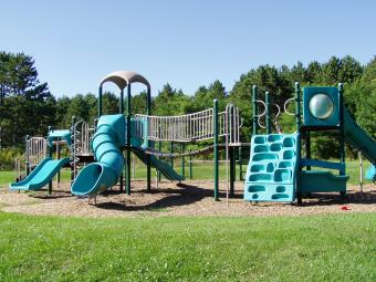 The playground at Buffalo Bill shelter.