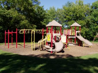 The playground at the shelter.