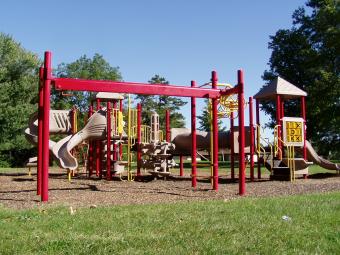 Playground equipment located near Hickory Hills shelter.