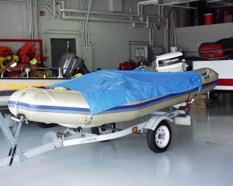 Bettendorf swift water rescue boat.