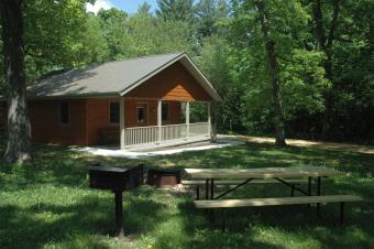 Front view of Kestrel cabin.