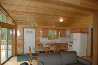 Pine Grove Cabin living room.