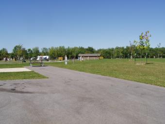 Looking down the road at Bald Eagle Campground.