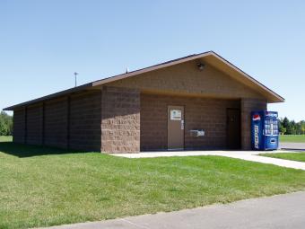 The bathrooms at Bald Eagle Campground.