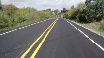 Picture of 100th Avenue finished resurfacing project.