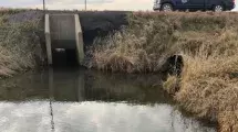 Site of culvert construction on 190th Ave.