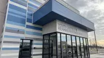 YJRC building front entrance.
