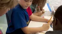 Elementary students back to school.